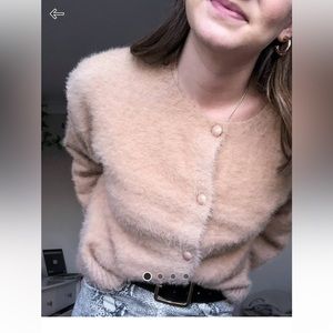 ASOS DESIGN Fluffy Cardigan